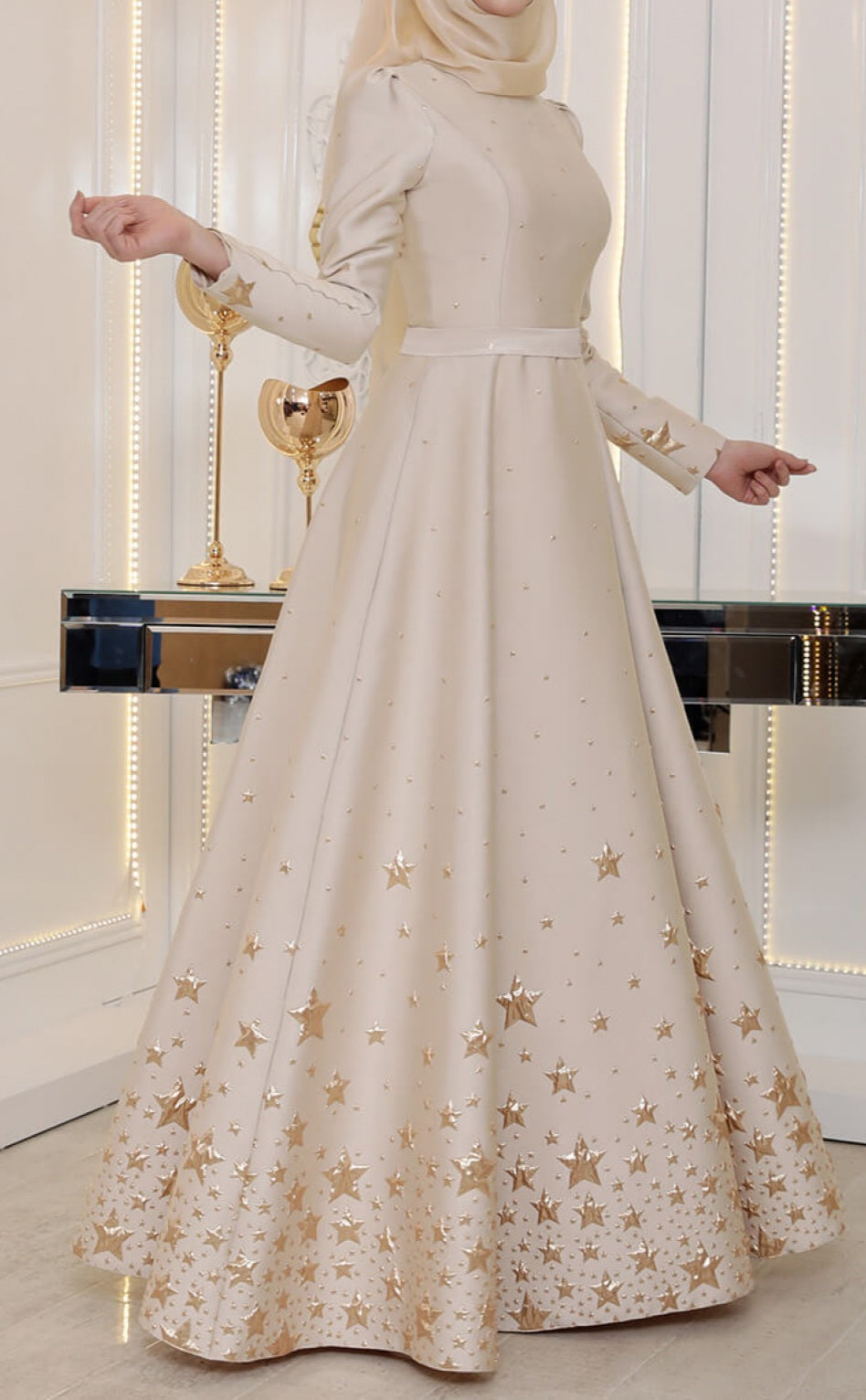 Golden Stars Evening Dress