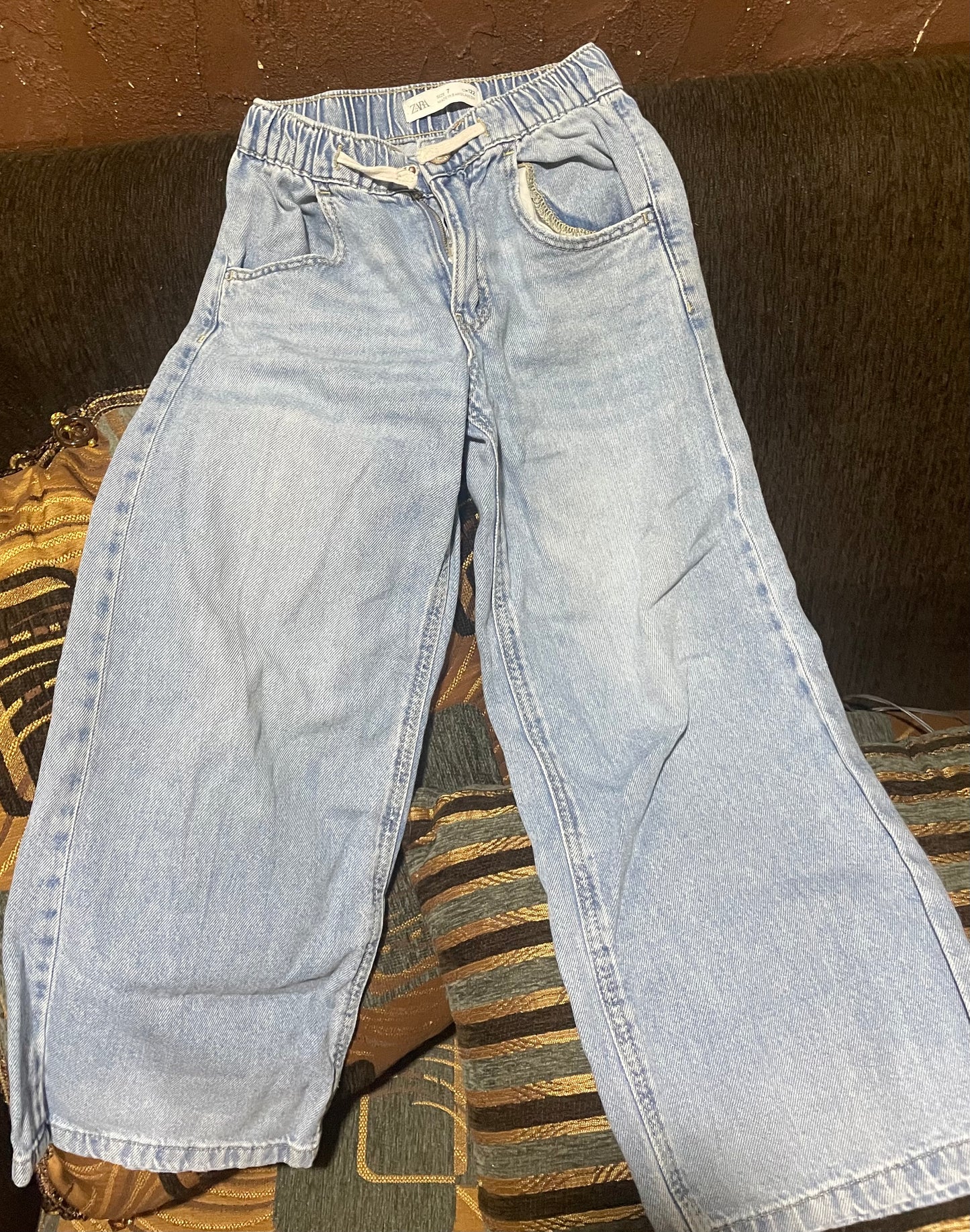 Zara-Girl's Wide-Leg Jeans