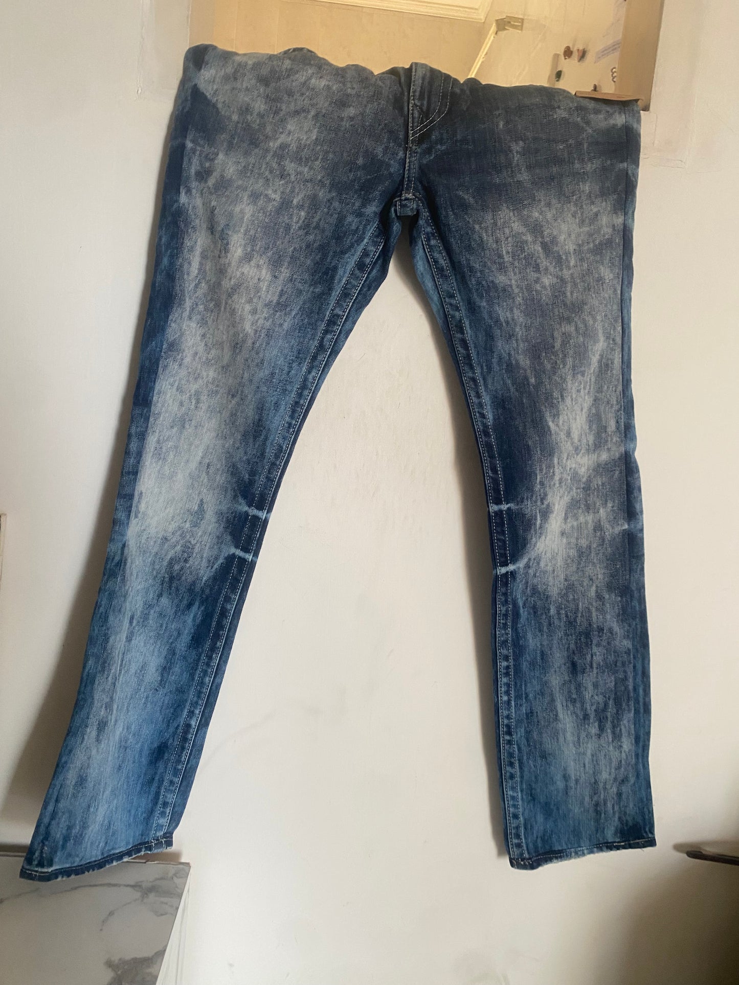 True Religion Acid Wash Skinny Jeans