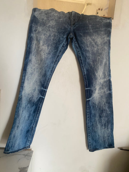 True Religion Acid Wash Skinny Jeans