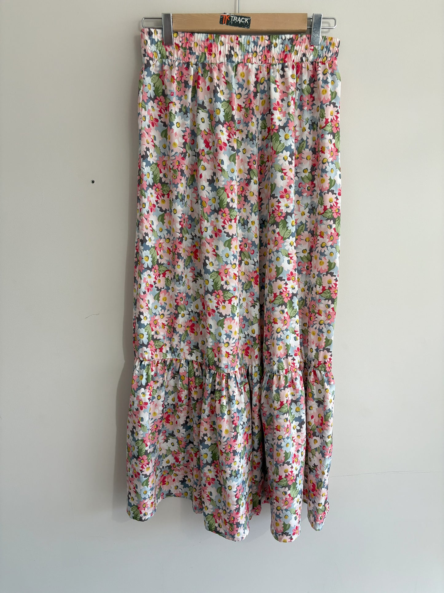 Floral Tiered Maxi Skirt