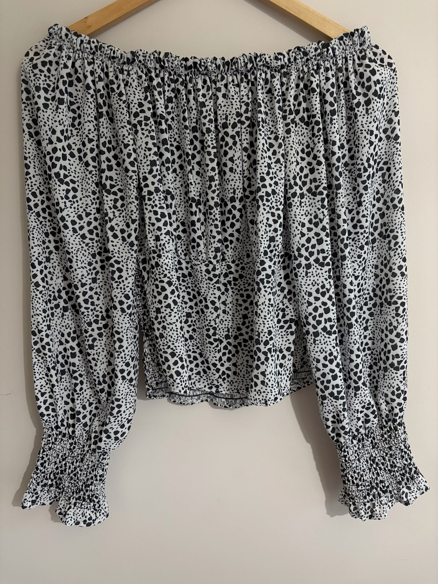 Off-Shoulder Smocked Top