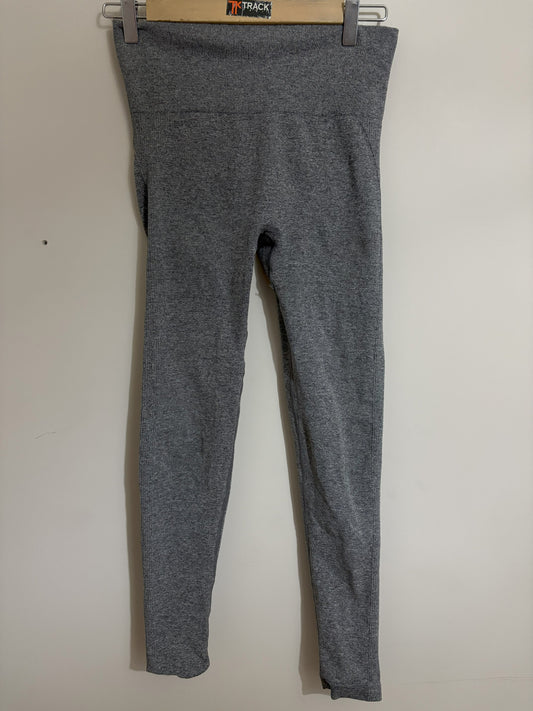 Grey Seamless High-Waisted Leggings
