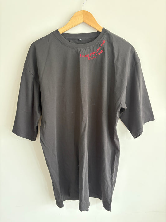 Black T-Shirt – “I Carry Fire, Not Fear”