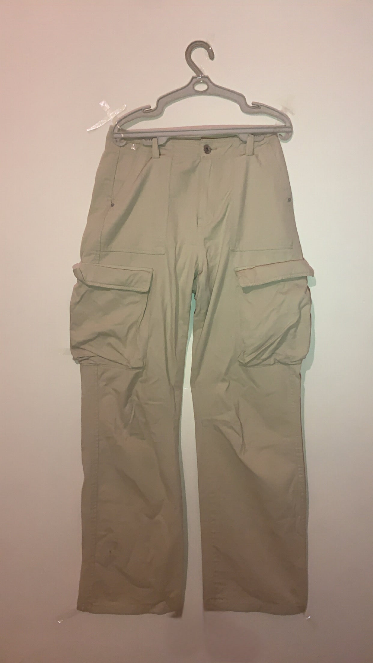 Bershka Beige Cargo Pants