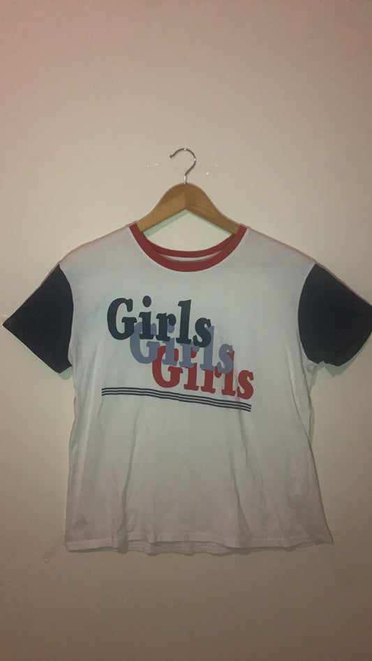Bershka T-Shirt - "Girls, Girls, Girls"