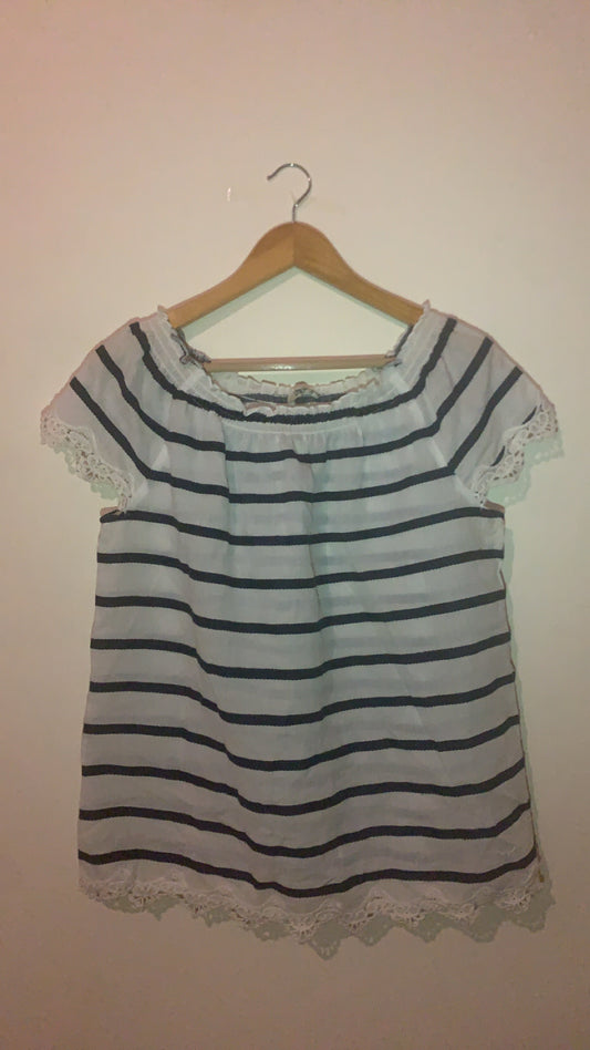 LTB Striped Off-Shoulder Top