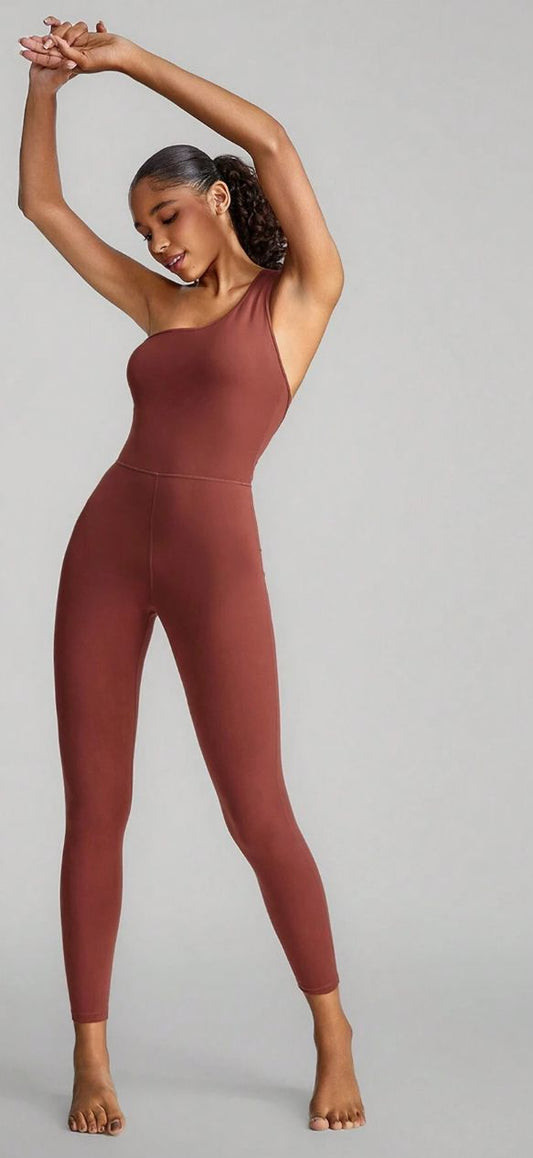 Glowmode –  Asymmetrical Strap Tummy Control Jumpsuit