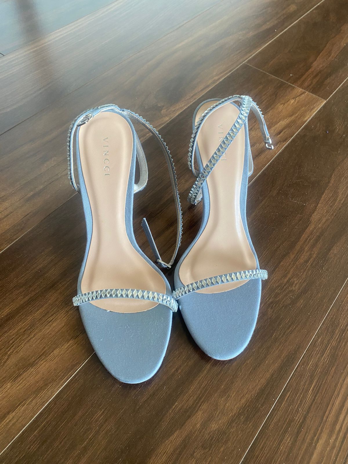 VINCCI Silver Studded Sandals