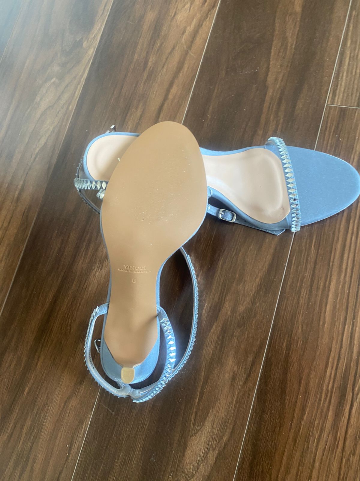 VINCCI Silver Studded Sandals