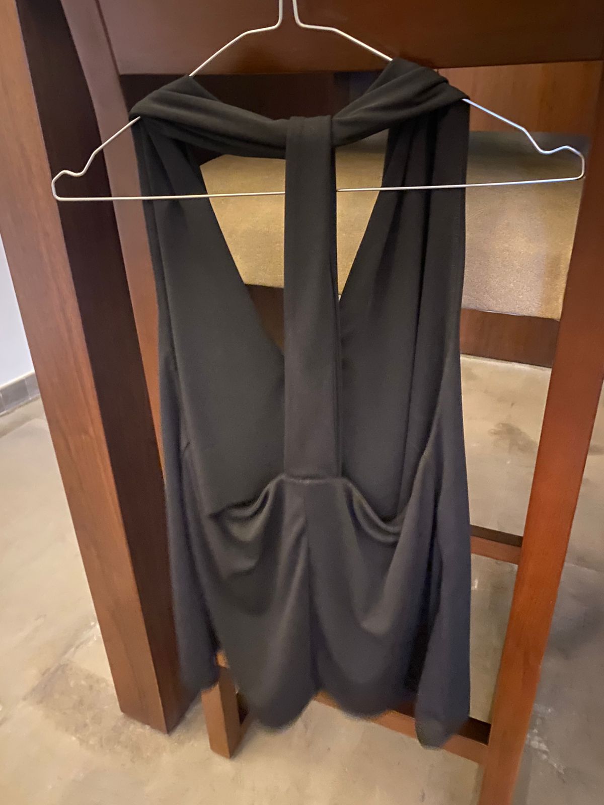 Draped Sleeveless Halter Top