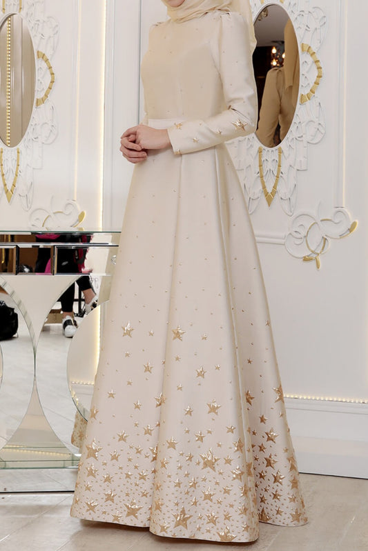 Golden Stars Evening Dress
