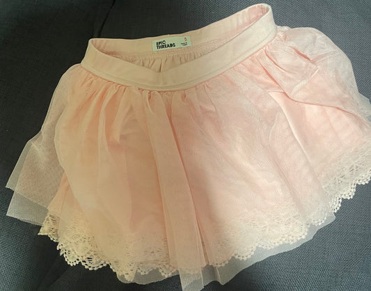 Epic Threads-Girl's Tulle Skirt with Lace Trim