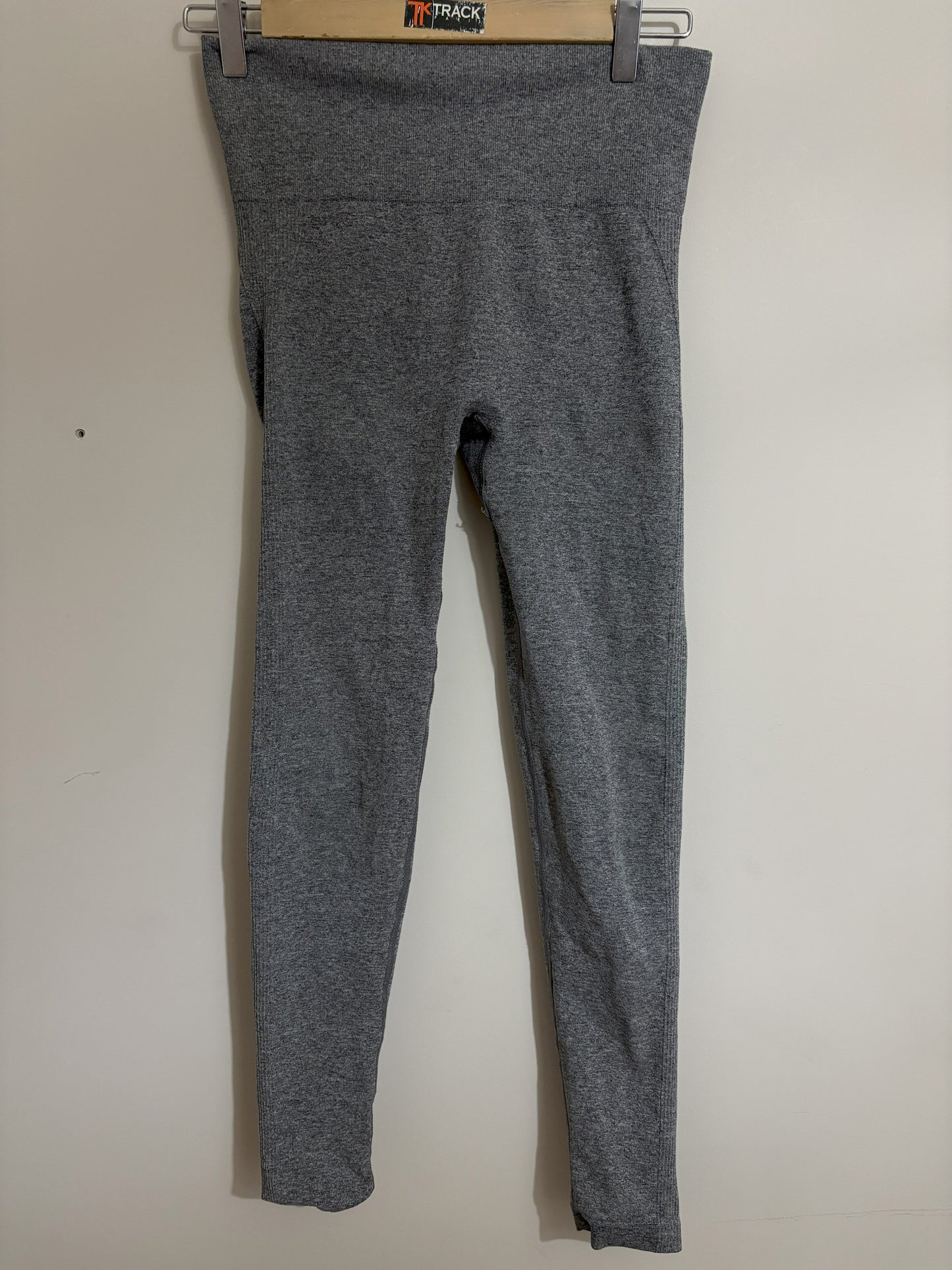 Grey Seamless High-Waisted Leggings