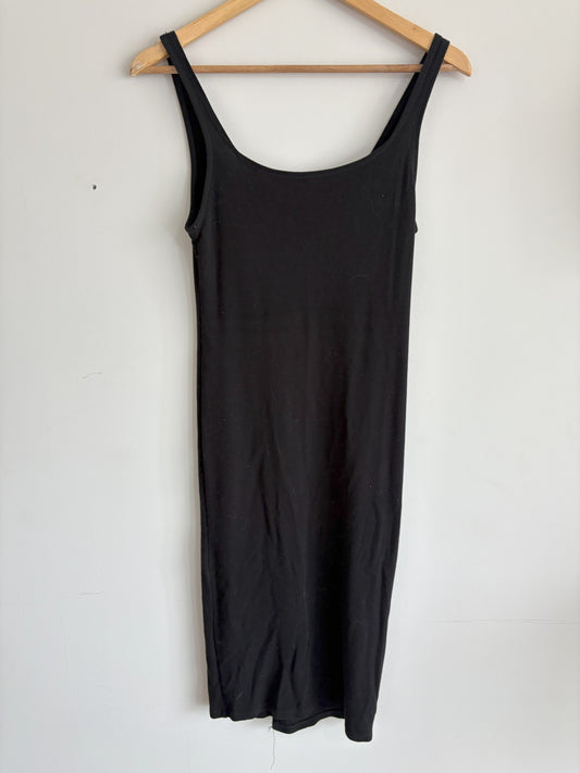 Bershka Black Sleeveless Bodycon Midi Dress