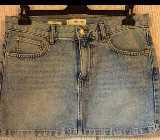 Mango Denim-style Skirt
