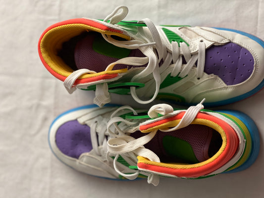 Bold Multicolor High-Top Sneakers