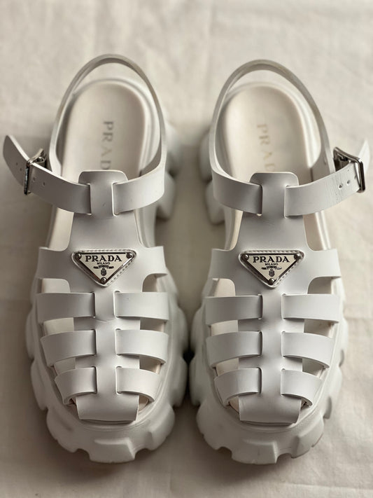 White Prada-Summer Sandals
