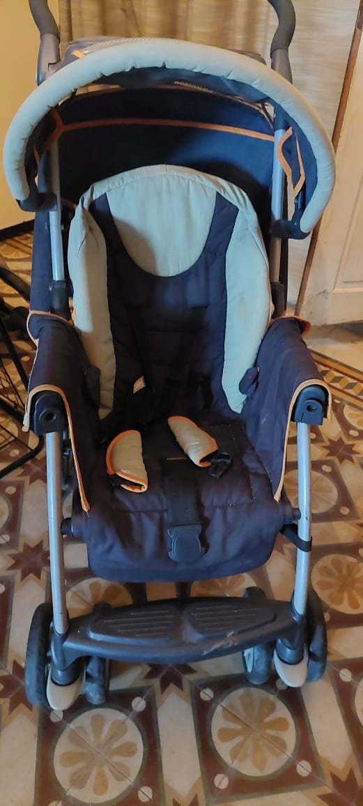 Chicco Cortina Travel System Stroller – Grey & Black