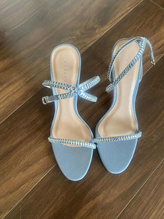 VINCCI Silver Studded Sandals