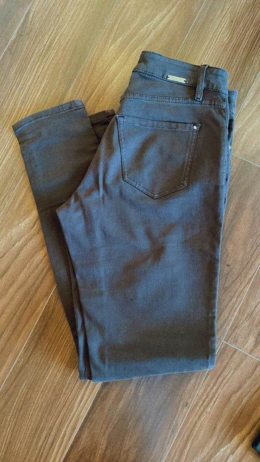 Massimo Dutti Slim Pants-Dark Brown
