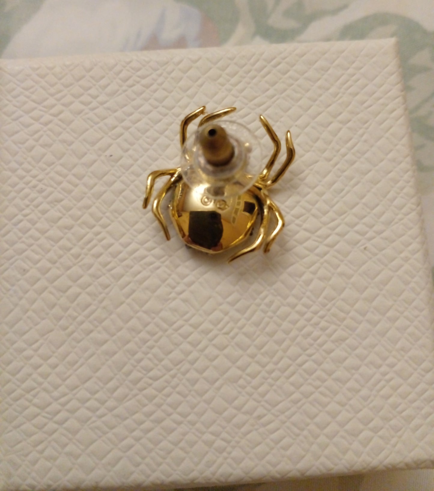 Swarovski Spider-Shaped Earrings – Olive Crystals